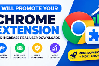 promote your chrome extension and help increase real user downloads