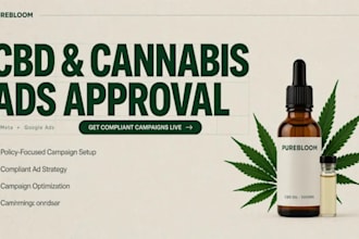 run facebook ads dispensary for cannabis, hemp, weed, peptide, kratom, cbd ads