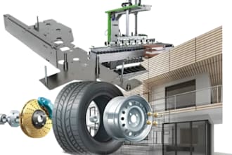 3d cad industrial product design, do 3d model design with fusion360 nd solidwork