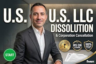 do US llc dissolution, cancel corporation, and close ein in wyoming or delaware