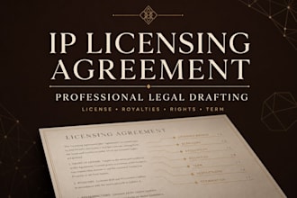 draft a professional intellectual property licensing agreement