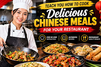 teach you how to cook delicious chinese meals for your restaurant