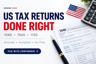 do US tax filing, US tax returns, llc tax, business tax 1120 5472 1040 cpa