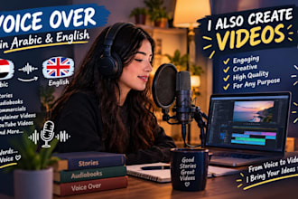 do voiceover and, create videos, and edit them