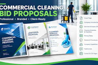 design a commercial cleaning bid proposal