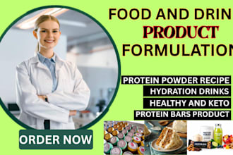 develop custom food and beverage formulations and recipes