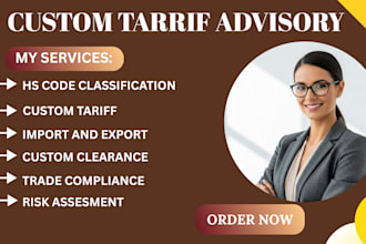 be your custom tariff consultant for hs code and import clearance