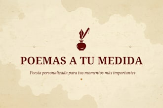 escribir un poema personalizado para tu boda o momento especial