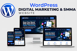 design digital agency website smma marketing agency business wordpress website