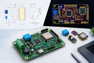 design custom iot sensor pcb with schematic and layout