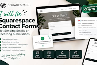 fix squarespace contact forms not sending emails or receiving submissions