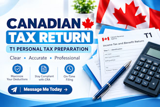 prepare your canadian t1 personal income tax return