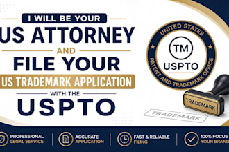 be your US attorney and file your US trademark application with the uspto
