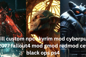 custom npc skyrim mod cyberpunk 2077 fallout4 mod gmod redmod cet black ops ps4