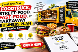 create food truck street food fast food takeaway business plan with startup cost