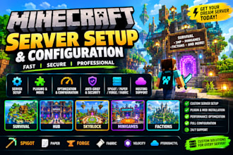 be your minecraft builder for castles,houses,maps, spawns,cities hub and builds