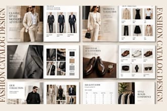 create fashion collection catalog for apparel clothing handbags and accessories