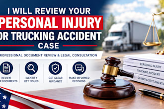 review your personal injury or trucking accident case