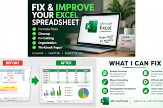 fix clean up organize and improve your excel spreadsheet