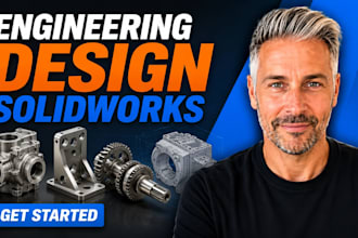 design engineer or reverse engineering design and mechanical model in solidwork