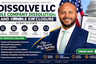 dissolve your us c corp or s corp in delaware wyoming or nevada