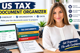 organize your US tax documents and prepare a tax checklist