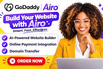 design godaddy website, godaddy website  redesign, godaddy airo design godaddy