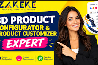 setup zakeke teeinblue shopify product 3d customizer, pod kickflip configurator