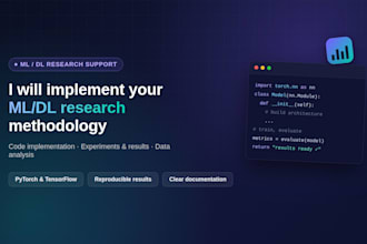 implement your ml and dl research methodology in python