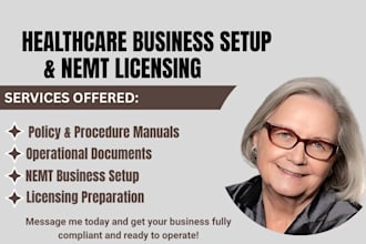 setup home care, group home, nemt policy and procedure manual, licensing