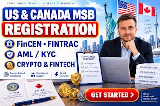 register US and canada msb with fincen fintrac aml kyc for crypto fintech