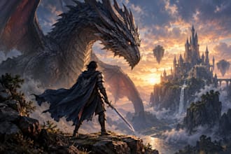 creat unique fantasy art and illustrations