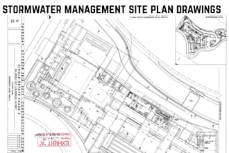 create drainage plan stormwater management site plan drawing