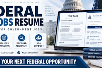 write federal USA jobs resume, government resume, ksa response, IT resume