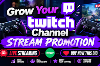 twitch channel for twitch channel promotion