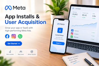 setup meta ads for app installs, user acquisition, ugc ads, mobile apps and saas