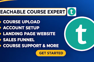 do teachable online course upload and course creation