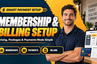 setup mindbody membership pricing package payment integration billings