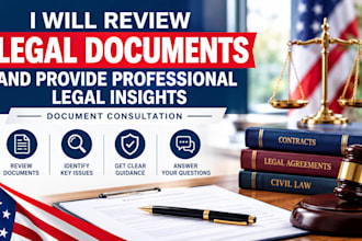 review legal documents and provide professional legal insights