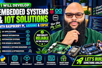 develop esp32 arduino iot embedded firmware and pcb design for your project