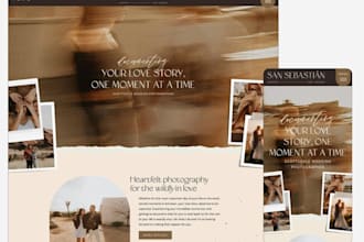 design responsive showit website, showit website redesign
