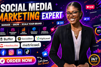 be your social media manager social media content creator for instagram facebook