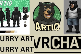 do vrchat avatar commission, vr character, furry nsfw, anime, vrc avatar model