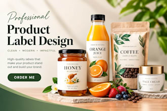 design product label design for oil, supplement, cbd, product label design