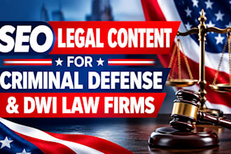 write SEO legal content for criminal defense and dwi law firms