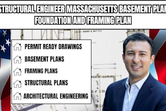structural engineer massachusetts basement plan foundation and framing plan