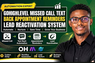 gohighlevel missed call text back appointment reminders lead reactivation system