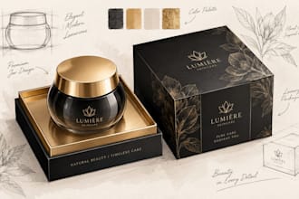 create luxury perfume packaging, jewelry box pemium gift mockup category