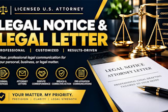 draft a legal notice or attorney letter as a licensed UK attorney
