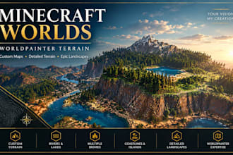 create custom minecraft terrain and worldpainter maps